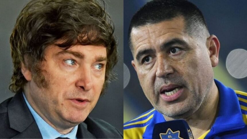Tras la eliminación de Boca, Milei volvió a apuntar contra Riquelme con un mensaje en redes sociales