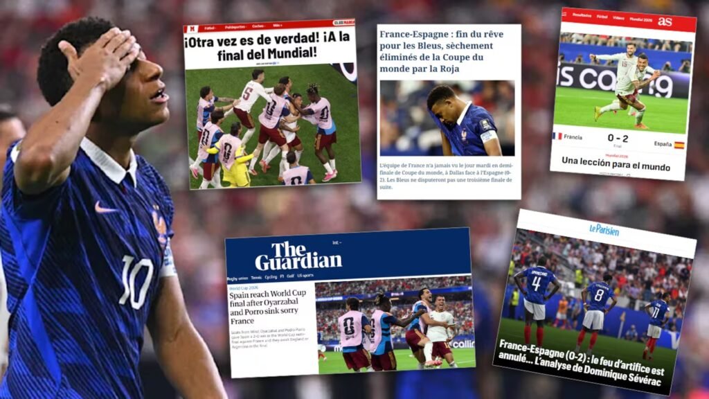 España es finalista del Mundial 2026: así reflejó la prensa internacional la eliminación de Francia